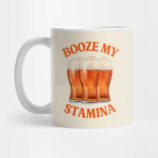 BOOZE MY STAMINA: CRAIC FUEL FOR LEGENDS, FUNNY IRISH BEER Mug